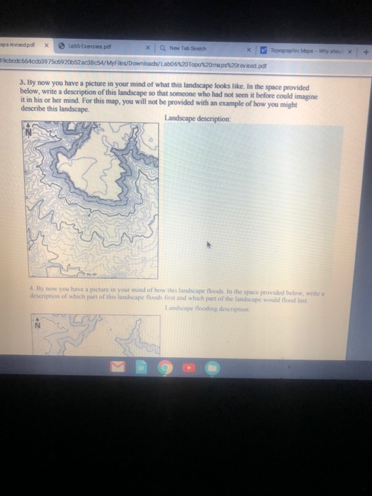 Solved PART 1: Visualing Topography Worksheet. Work through | Chegg.com