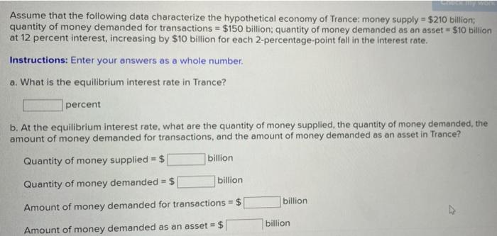 solved-assume-that-the-following-data-characterize-the-chegg