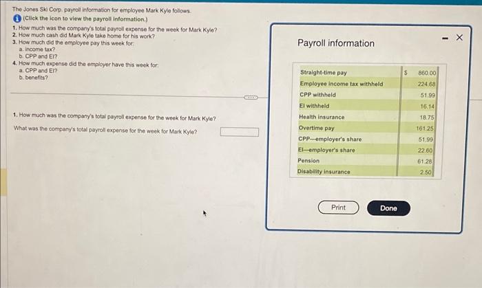 solved-the-jones-sk-corp-payroll-inlormation-for-employee-chegg