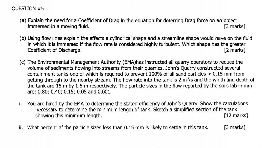 Solved QUESTION #5 (a) Explain the need for a Coefficient of | Chegg.com