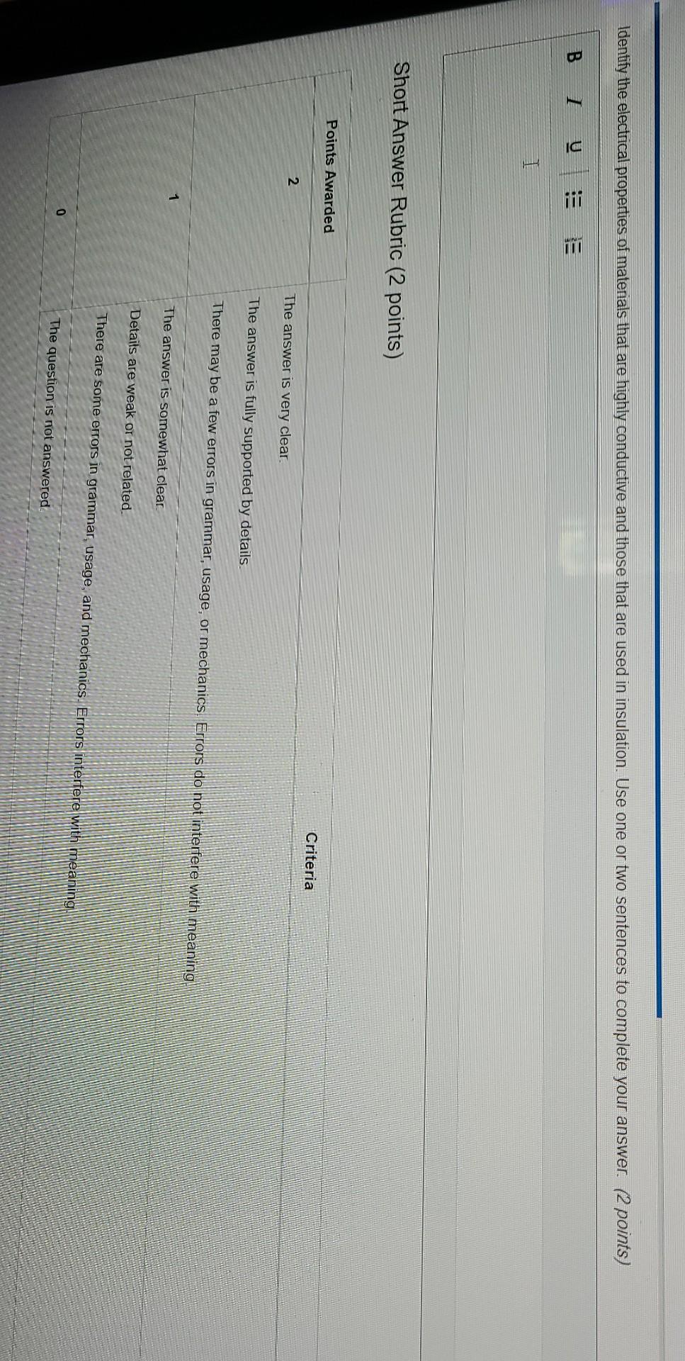 Solved Identify the electrical properties of materials that