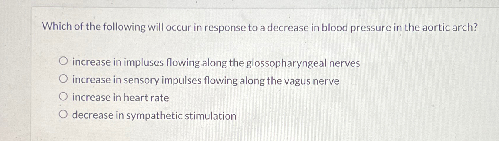 Solved Which of the following will occur in response to a | Chegg.com