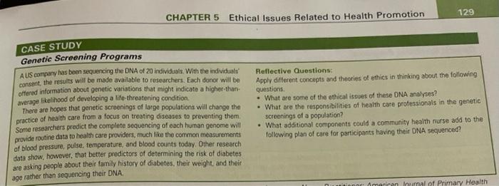 case study of genetic screening