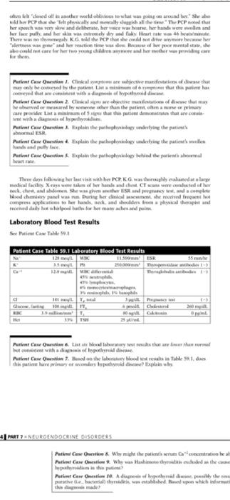 case study 59 hypothyroid disease