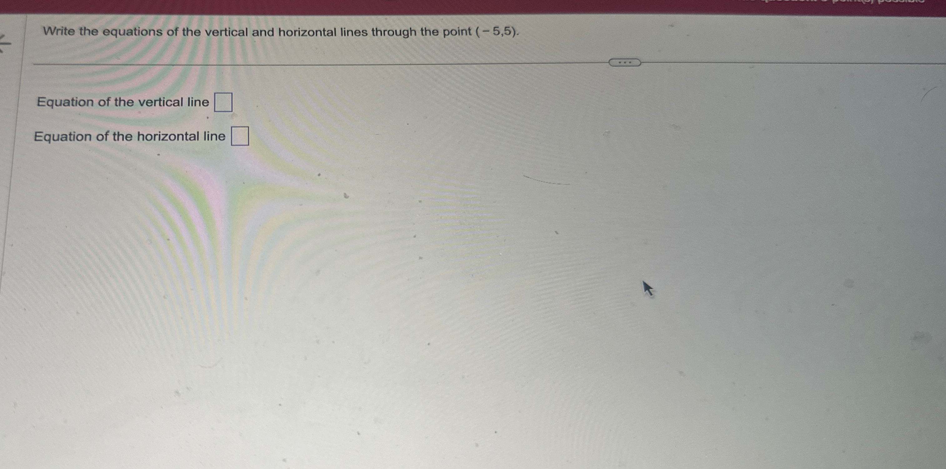 Solved Write the equations of the vertical and horizontal | Chegg.com