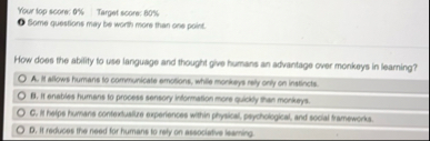 Solved Your lop score: 0%Target score: 80%O Some questions | Chegg.com