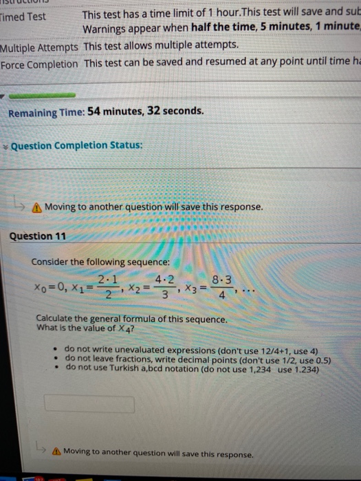 Solved Timed Test This test has a time limit of 1 hour. This | Chegg.com
