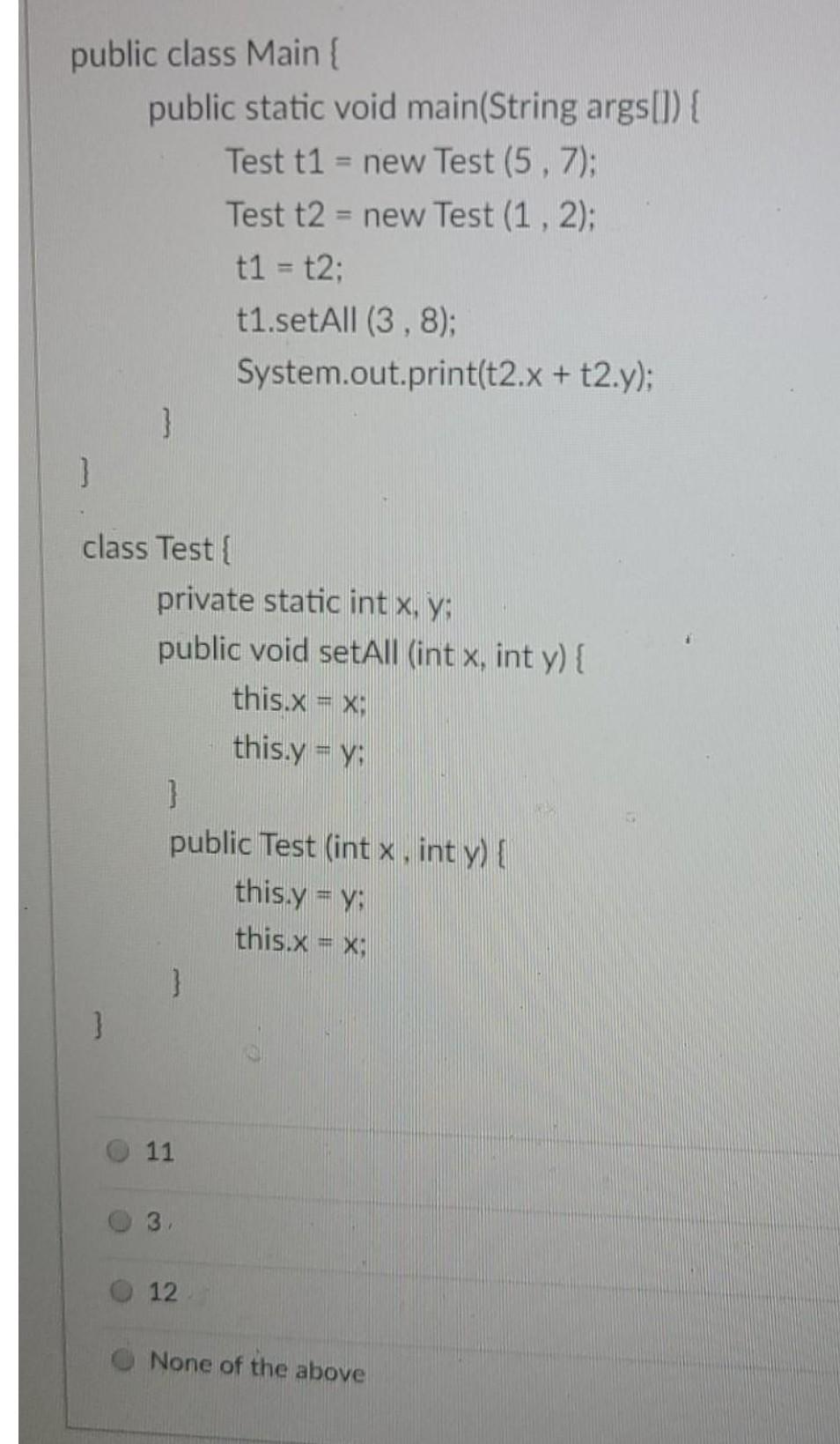 Solved public class Main public static void main(String | Chegg.com