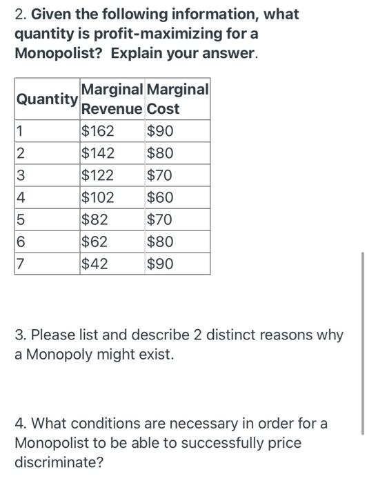 Solved 1. Given the following demand information for a | Chegg.com