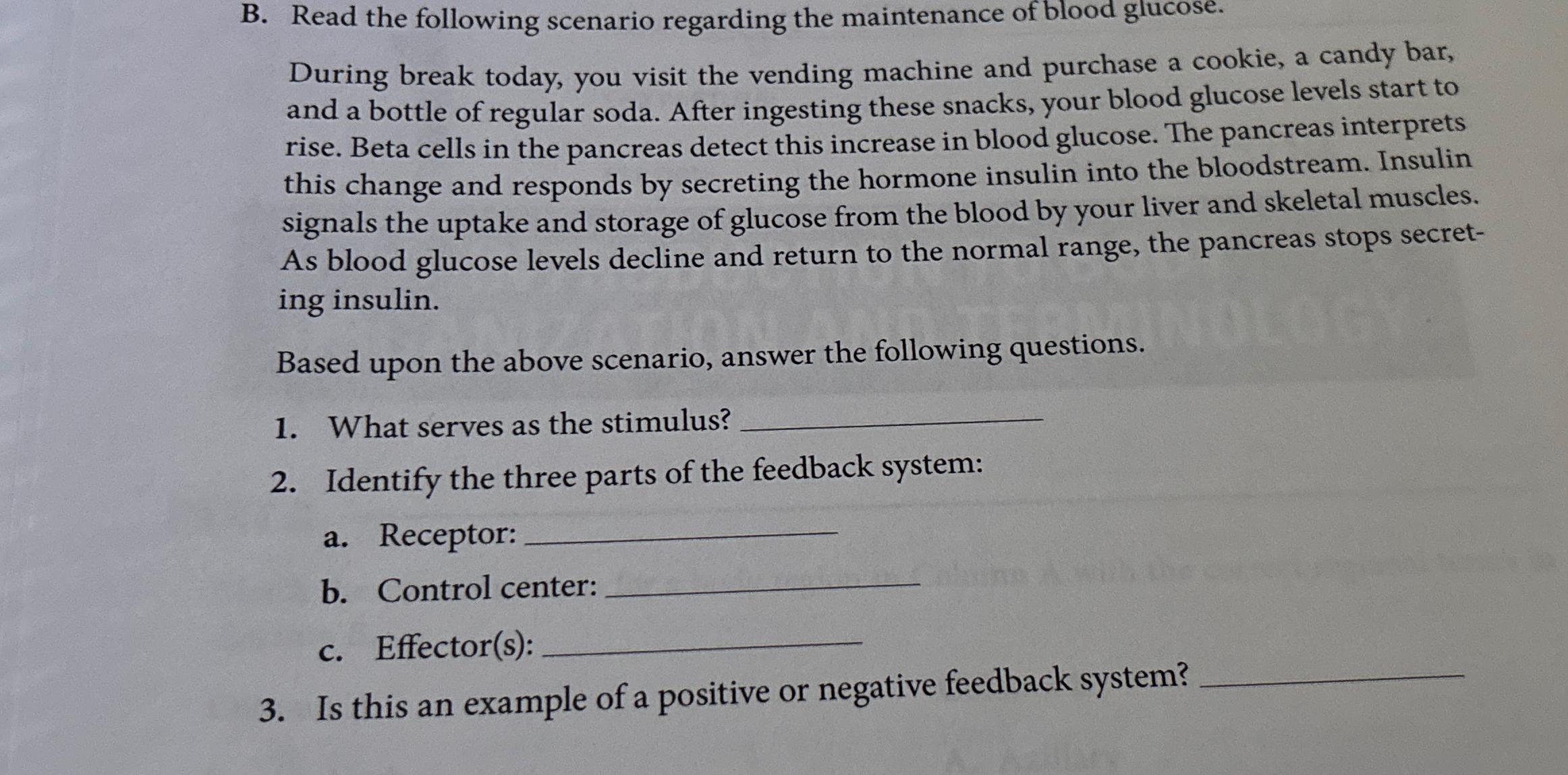 Solved B. ﻿Read The Following Scenario Regarding The | Chegg.com