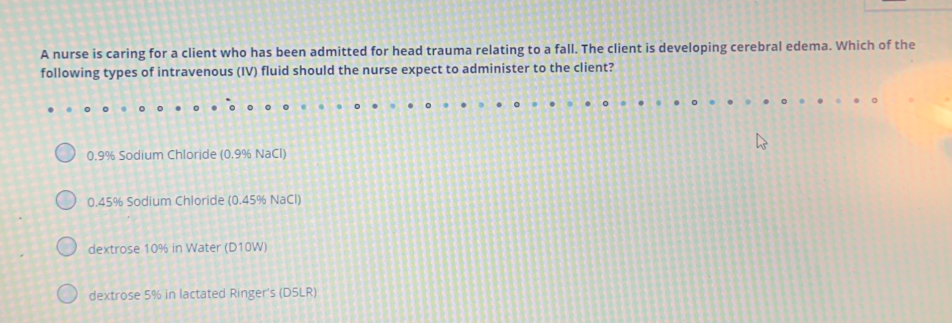 Solved A nurse is caring for a client who has been admitted | Chegg.com