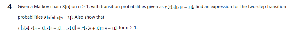 Consider a generalized random walk sequence X[n] | Chegg.com