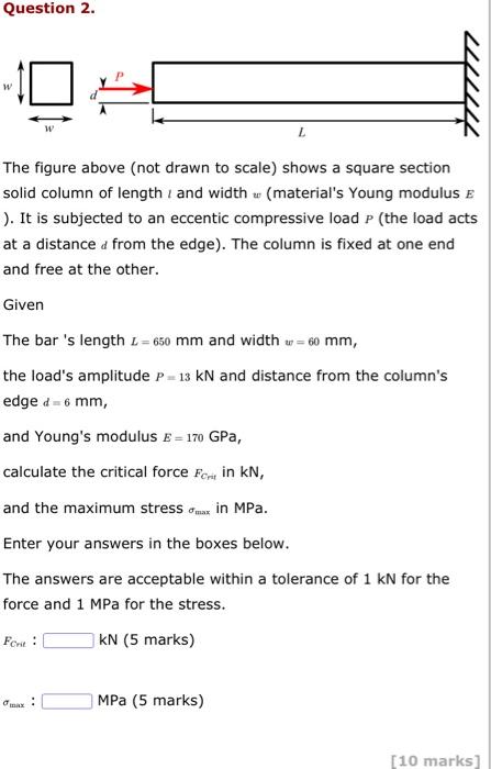 Solved Question 2. The figure above (not drawn to scale) | Chegg.com