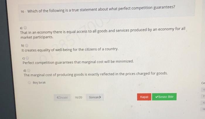 Solved 16. Which of the following is a true statement about | Chegg.com