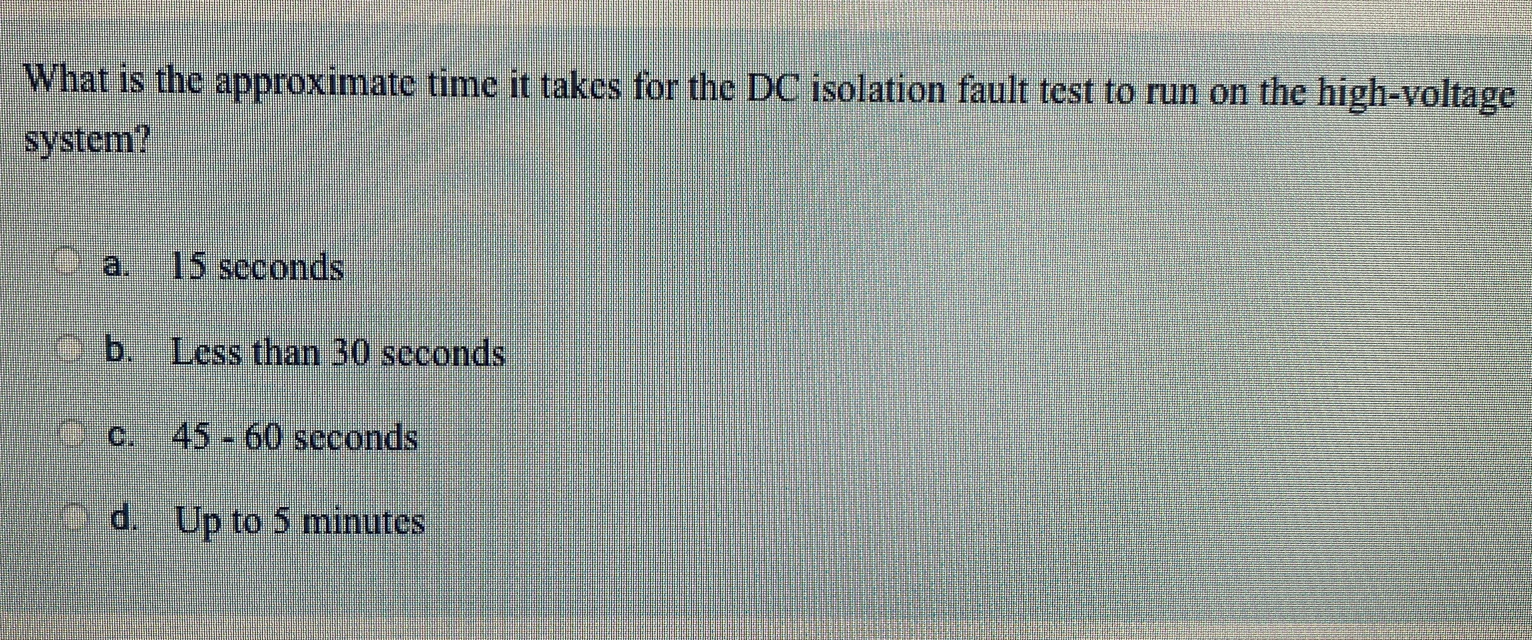 Solved What is the approximate time it takes for the DC | Chegg.com