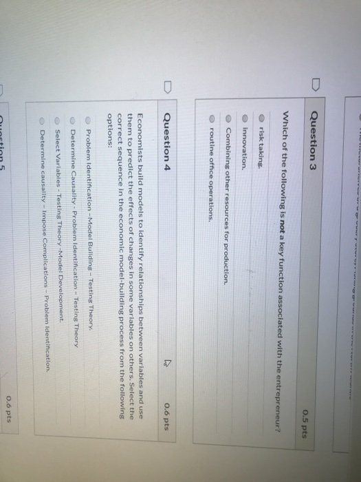 Solved Question 3 0.5 pts Which of the following is not a | Chegg.com