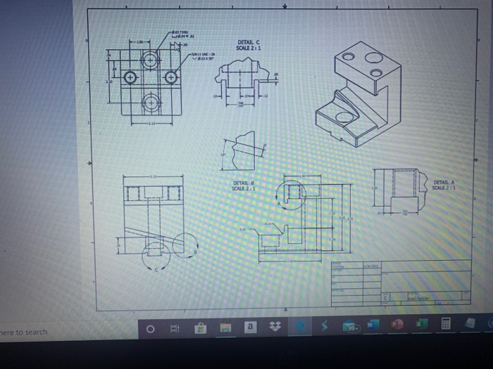 the assignment is to create a solid model and also a | Chegg.com