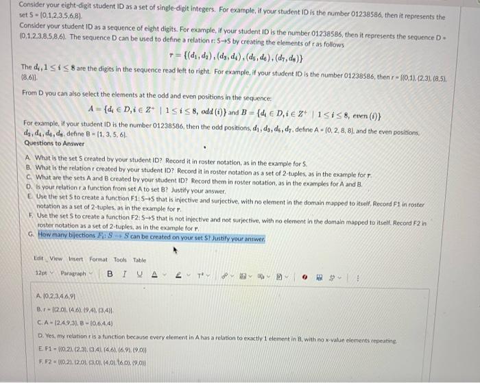 Solved please help with G, and let me know if F is correct! | Chegg.com