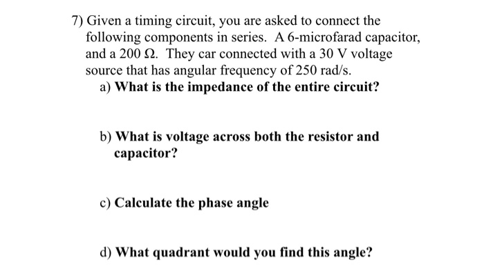 Solved 7) Given a timing circuit, you are asked to connect | Chegg.com
