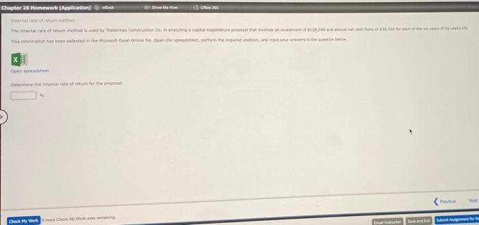 Solved Chapter 26 Homework (Application) Show Me How of 300 | Chegg.com