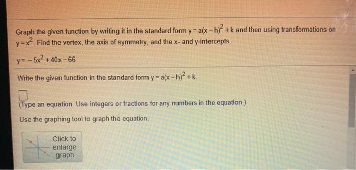 Solved Graph The Given Function By Writing It In The Chegg Com