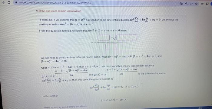 Solved This problem has multiple parts After you submit your | Chegg.com
