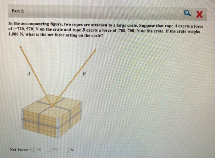 Solved Part 1: In the accompanying figure, two ropes are | Chegg.com