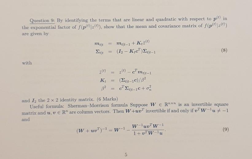 Question 9 By Identifying The Terms That Are Line Chegg Com