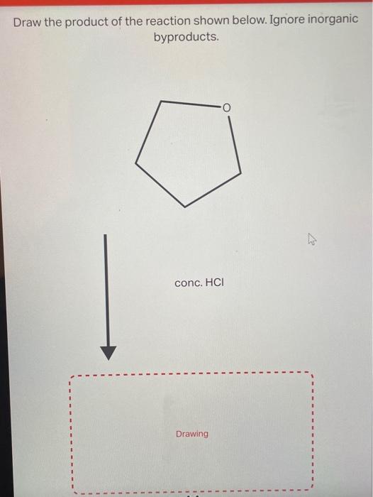 Solved Draw the product of the reaction shown below. Ignore | Chegg.com