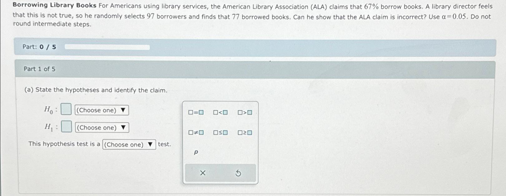 state the hypothesis and identify the claim calculator