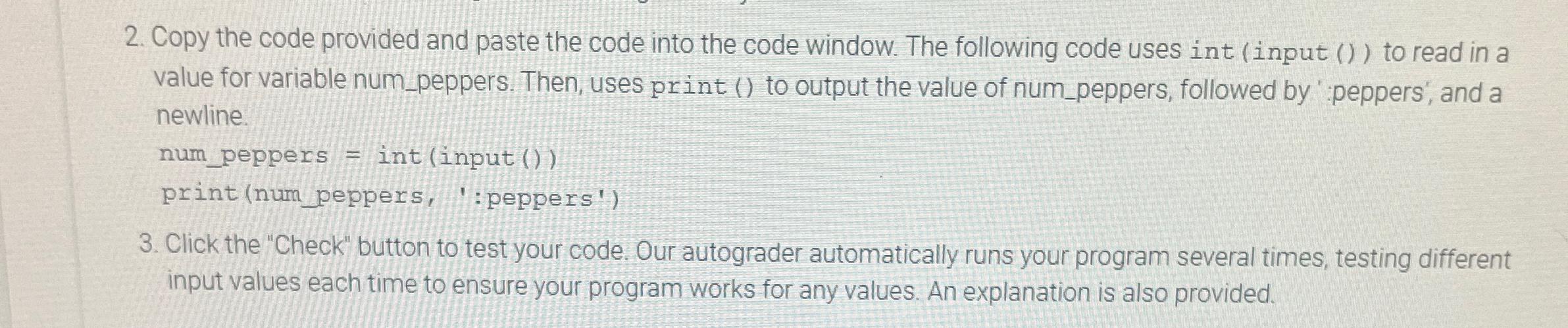 Solved Copy the code provided and paste the code into the | Chegg.com