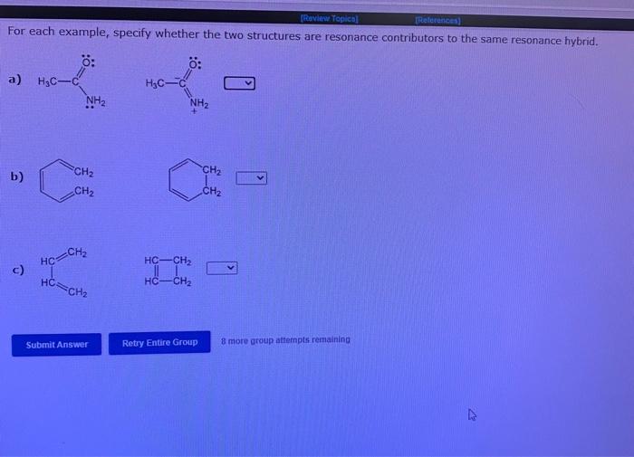 Solved Draw a second resonance form for the structure shown Chegg com