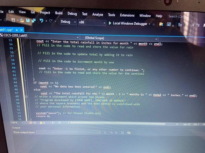 Solved Test Analyze Window Help Search (Ctrl+o Local Windows | Chegg.com
