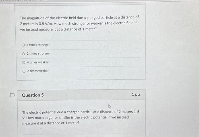 Solved The magnitude of the electric field due a charged | Chegg.com