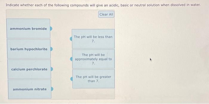 Solved Indicate whether each of the following compounds will | Chegg.com