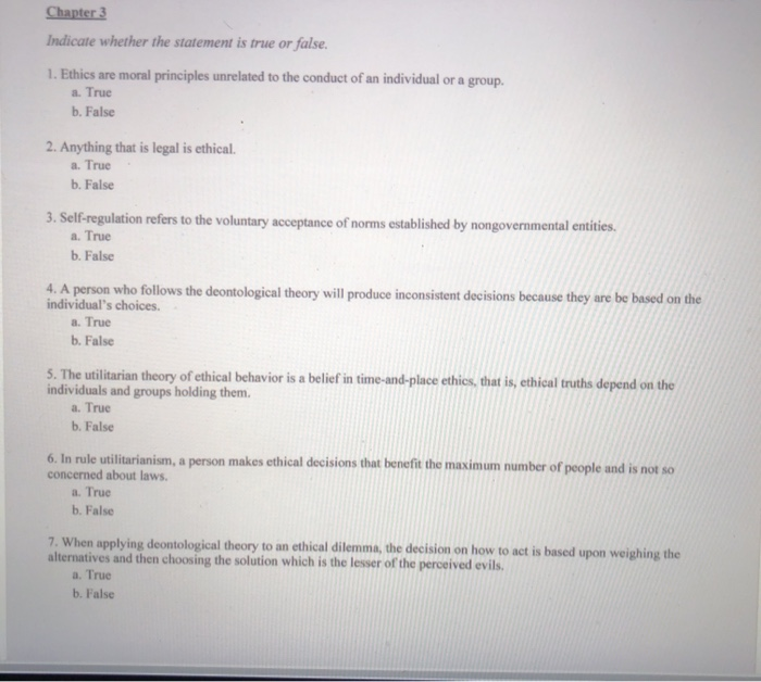 Solved Chapter 1 Indicate whether the statement is true or | Chegg.com