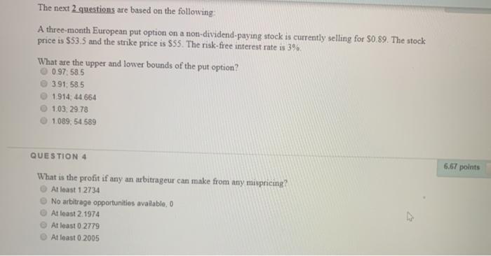 Solved The next 2 questions are based on the following A | Chegg.com