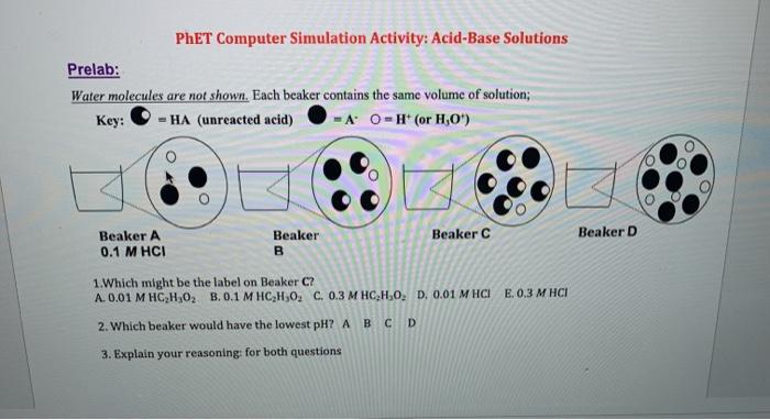 Solved Phet Computer Simulation Activity Acid Base Solut Chegg Com