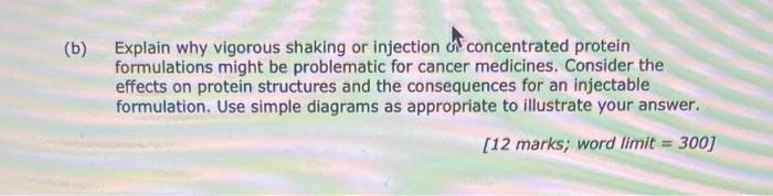 Solved (b) Explain why vigorous shaking or injection ô | Chegg.com
