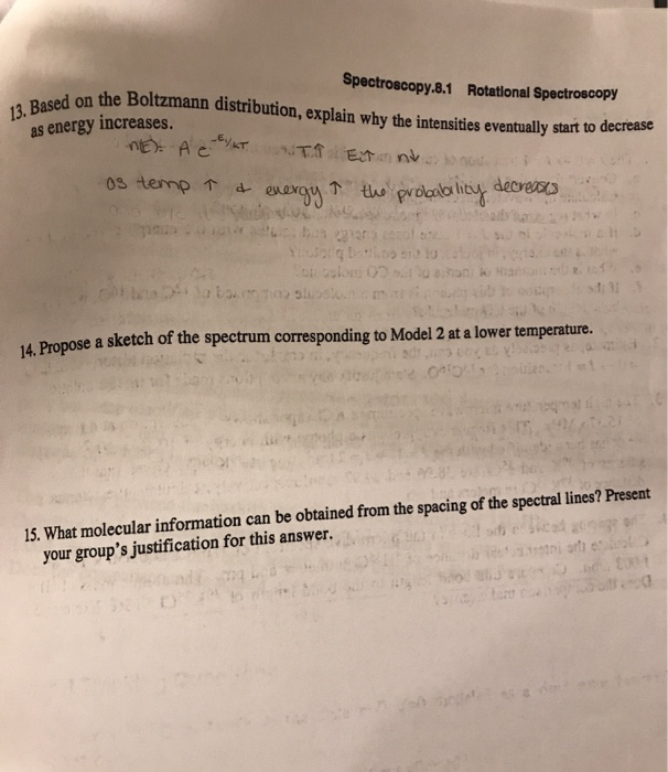 Solved 13 Based On The As Energy Increases Spectroscopy Chegg Com