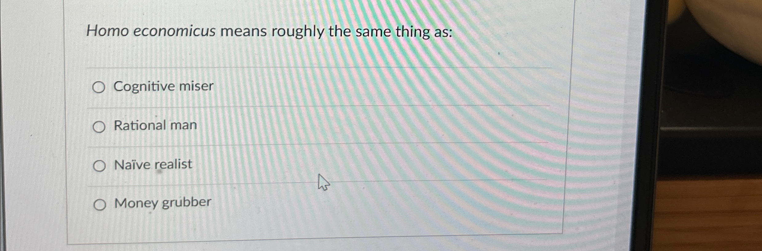Solved Homo economicus means roughly the same thing