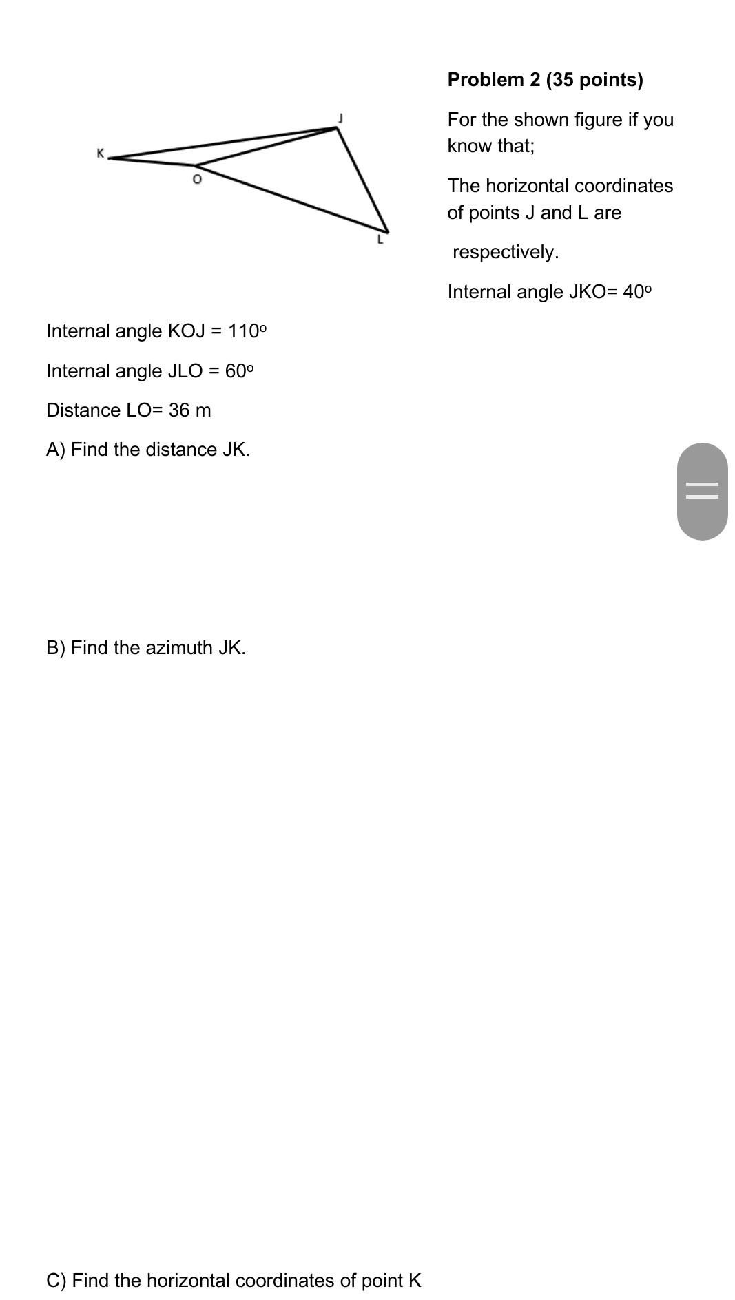 Solved Problem 2 (35 points) For the shown figure if you | Chegg.com