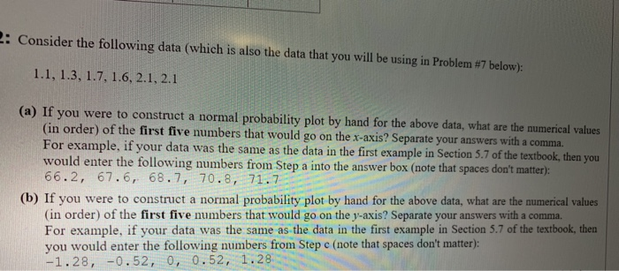 Solved 2: Consider the following data (which is also the | Chegg.com