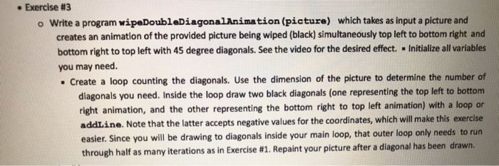 Exercise #3 o Write a program | Chegg.com