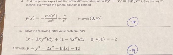 Solved This is Differential Equations. These problems have | Chegg.com