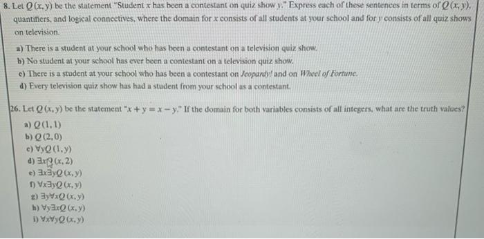 Solved 30. Rewrite each of these statements so that