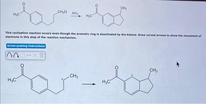 Solved ACl3 This cyclization reaction occurs even though | Chegg.com