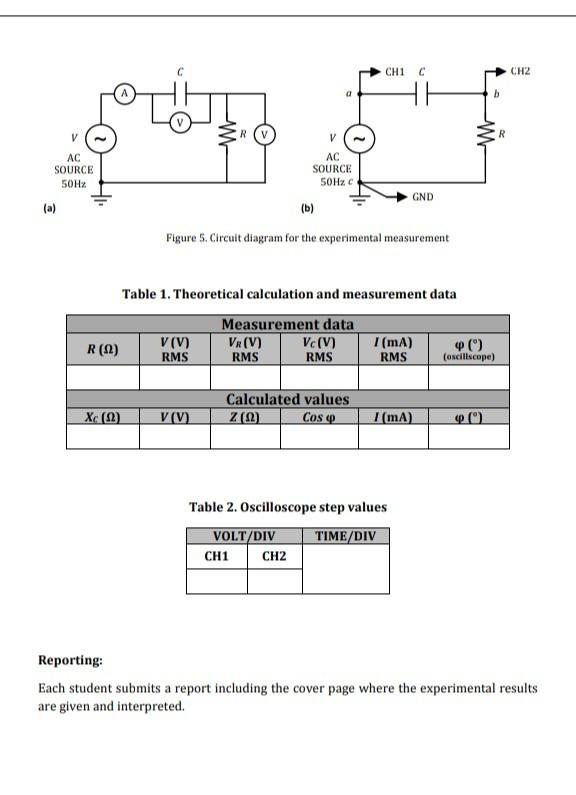 Solved Capacitor in AC Circuits Objective Analysis and