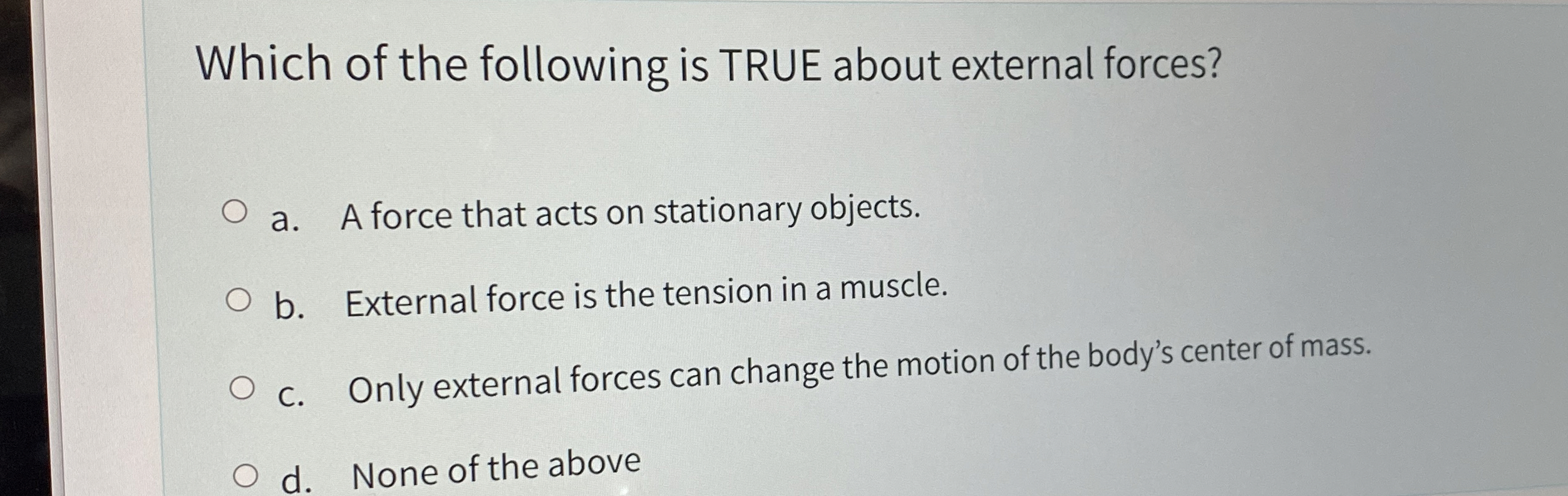 Solved Which of the following is TRUE about external | Chegg.com