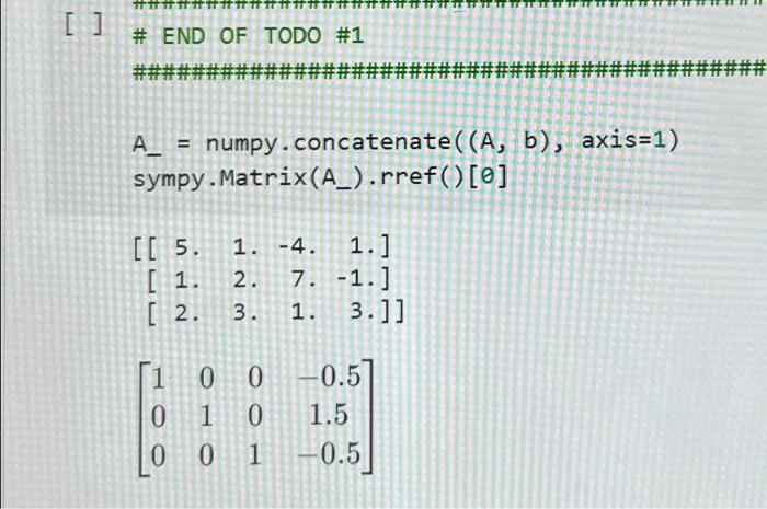 Solved # We Want To Solve \# 1. Construct Numpy Array A And | Chegg.com